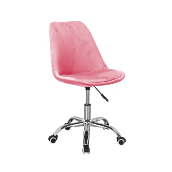 Krzesło obrotowe velvet różowy QZY-402CV